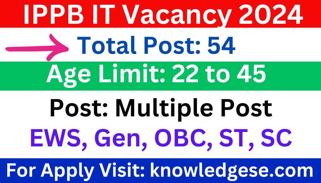 India Post Payment Bank IT Executive Recruitment 2024